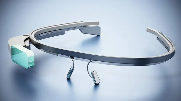 Generic wearable augmented reality smart glasses. 3D illustration.