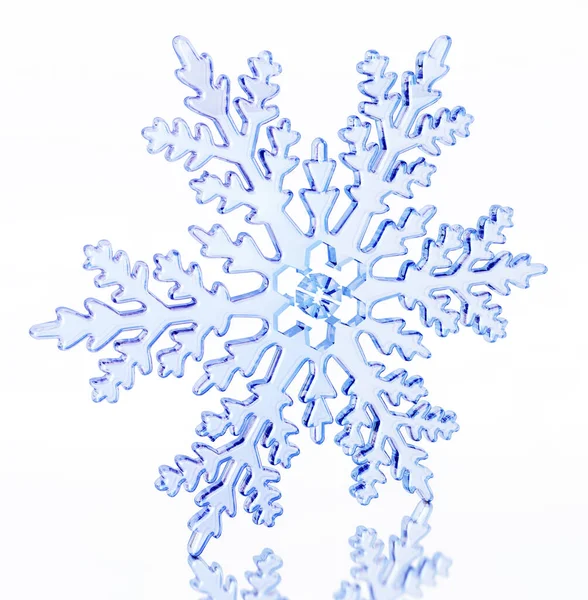 Snowflake Isolated White Background Illustration — Stock Photo, Image