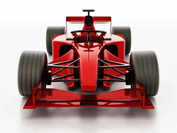 Genéricos Formula Racing Car Isolated White Background Ilustração — Fotografia de Stock