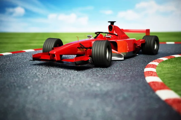 Generic Racing Car Race Track Illustration — Stock Photo, Image