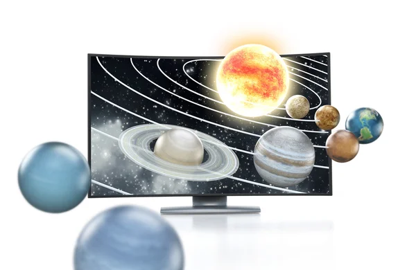 3D-s tv-koncepció — Stock Fotó