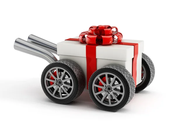 Fast gift delivery — Stock Photo, Image