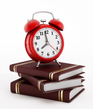 Kırmızı alarm saati kitapları