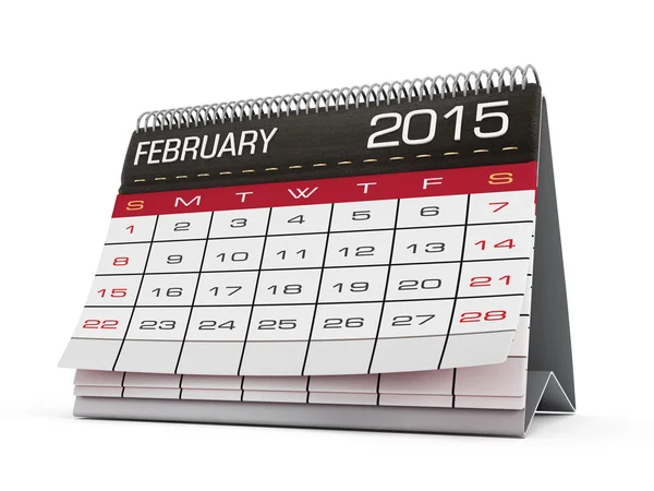 Kalender Februar 2015 — Stockfoto