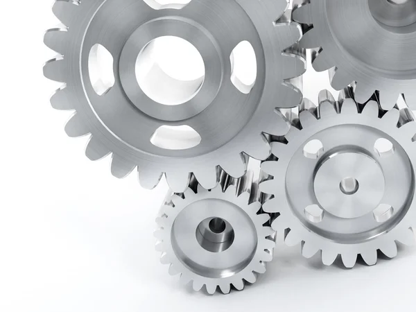 Gears isolerade — Stockfoto