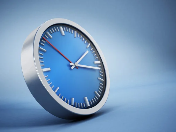 Blue clock background — Stock Photo, Image