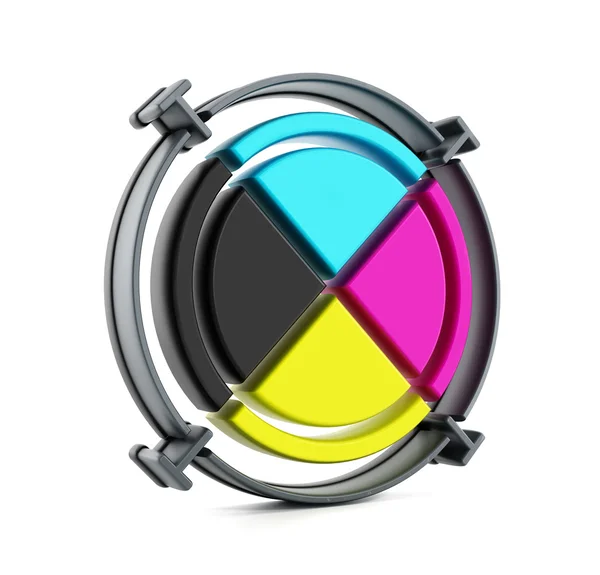 CMYK cross — Stock Photo, Image