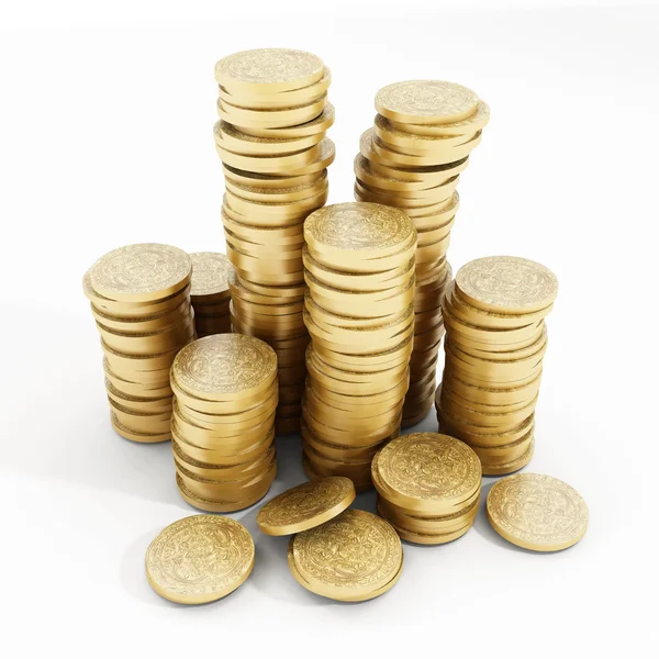 Gold coin stack — Stock Photo, Image