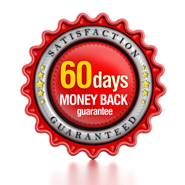 60 days money back stamp — Stock Photo, Image