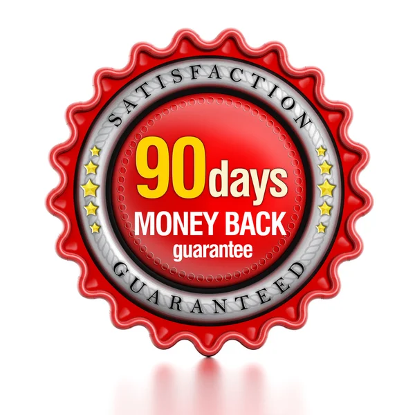 90 días sello de devolución de dinero —  Fotos de Stock