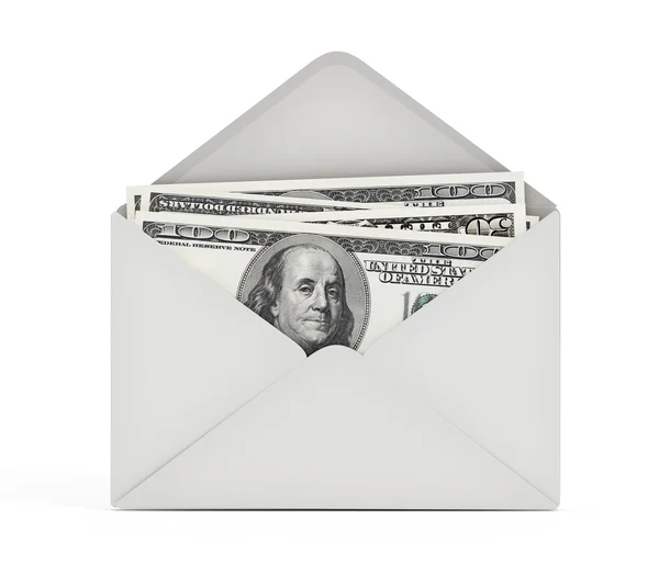 Dollars in envelope — Stock Photo, Image