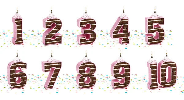Cake numbers — Stock Photo, Image