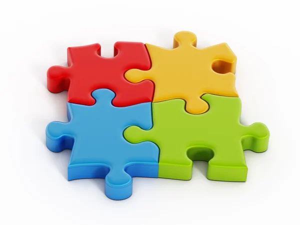 Puzzelstukjes — Stockfoto