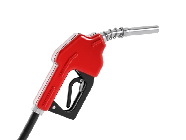 Red gas nozzle — Stock Photo, Image