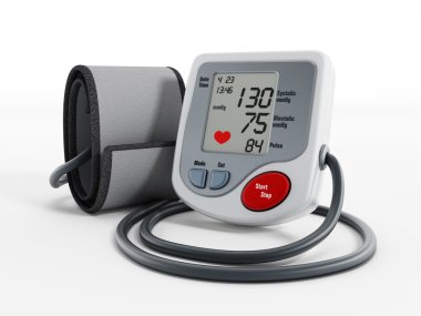 Digital blood pressure monitor clipart