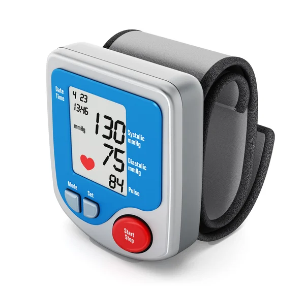 Digital blood pressure monitor — Stock Photo, Image