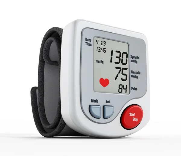 Digital blood pressure monitor — Stock Photo, Image