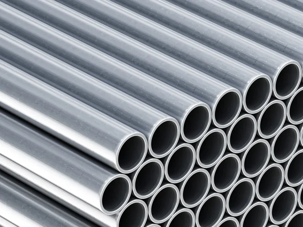 Metalowe rury — Zdjęcie stockowe