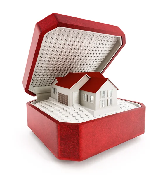 House in the box — Stock Photo, Image