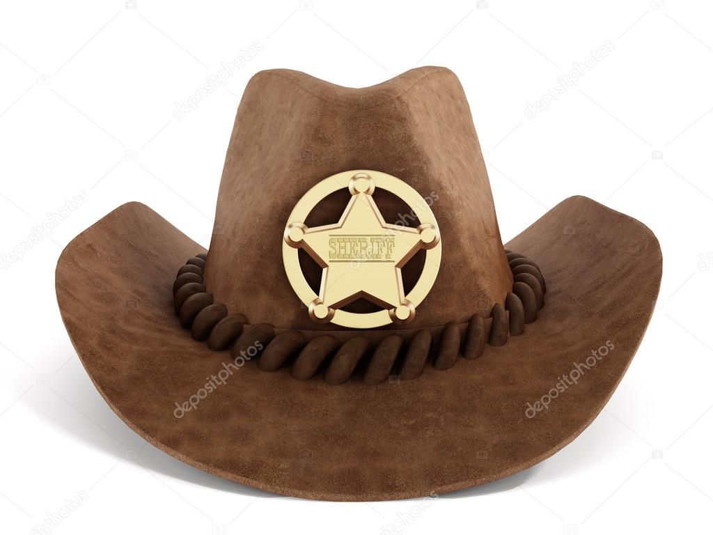 Cowboy hat with sheriff badge — Stock Photo © destinacigdem 67407455