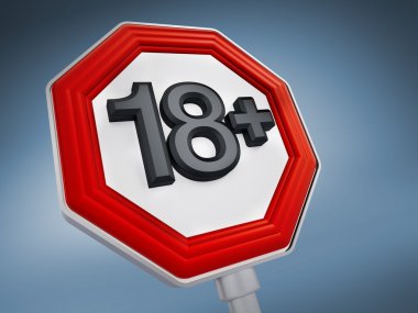 18 artı yetişkin Görüntüleyicisi mesaj