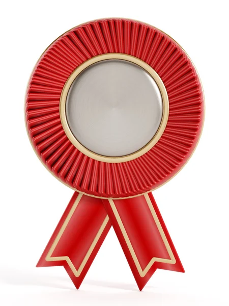 Red empty badge — Stock Photo, Image