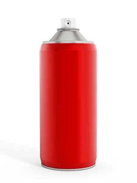 Vernice spray rosso può — Foto Stock