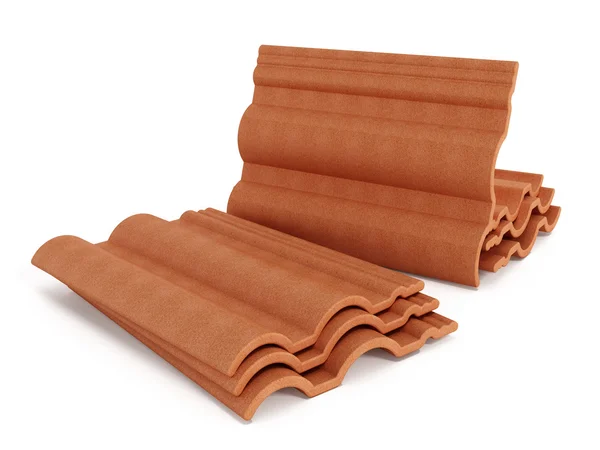 Red roof tile — Stock Photo, Image