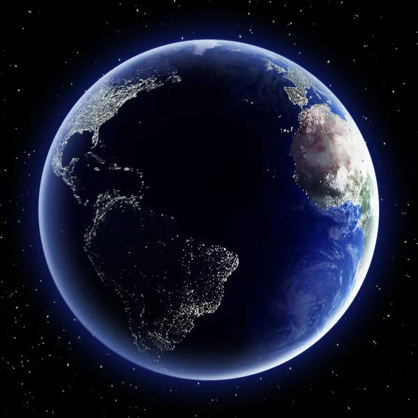 夜の地球 — ストック写真