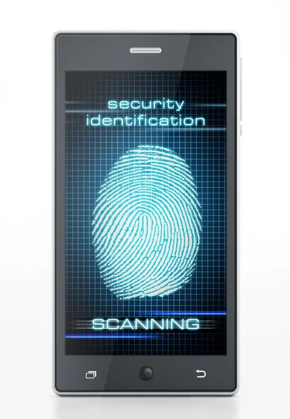 Fingerabdruck-Authentifizierung für Smartphones — Stockfoto