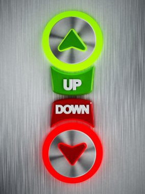 Up and down buttons clipart