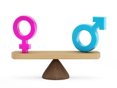 Man and woman equality clipart