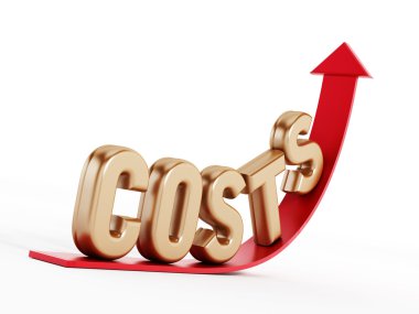 Rising costs clipart