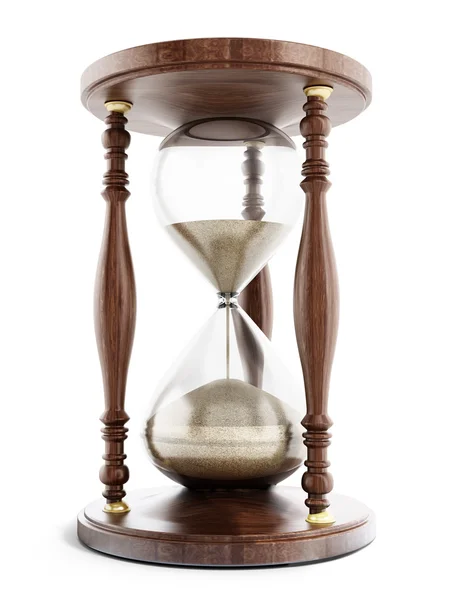Hourglass isolated on white background — Stock Photo, Image