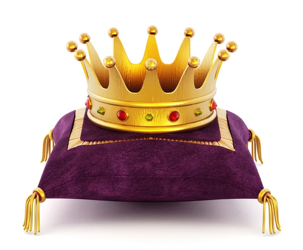 Yastık üzerinde altın kaplama