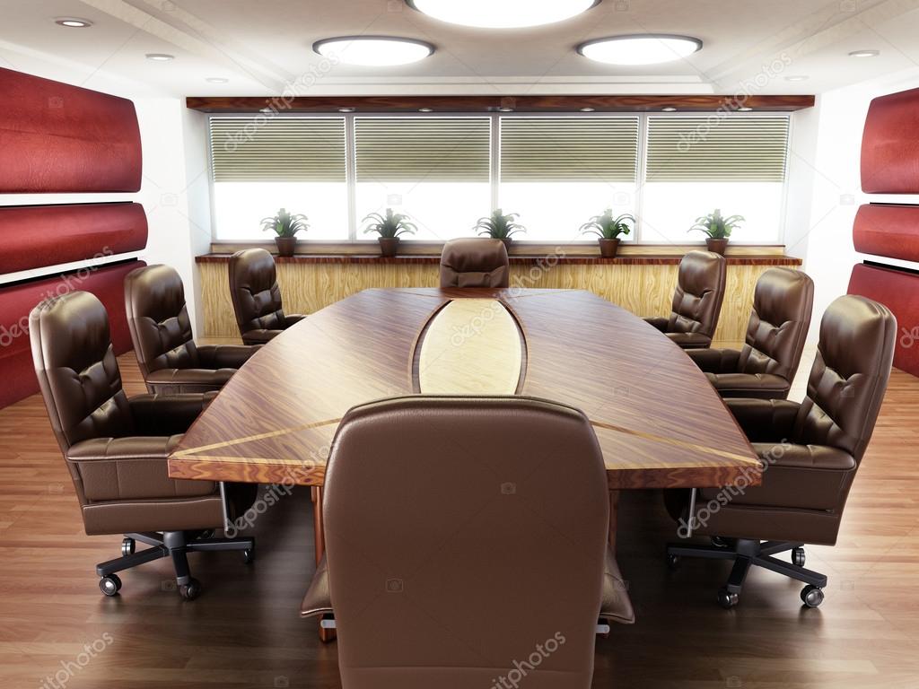Boardroom with no people