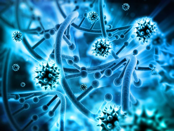 DNA iplikçiklerinin arka plan