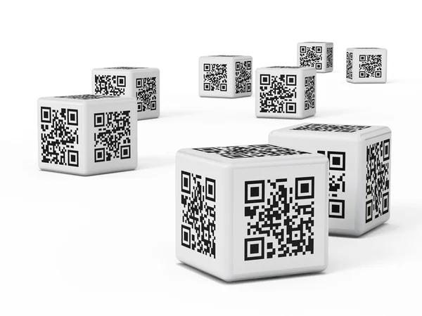 Cubi QR — Foto Stock