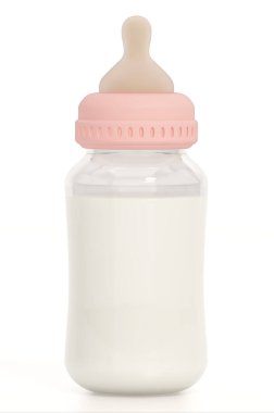 Bebek beşiği beyaz arka planda izole edilmiş. 3B illüstrasyon.