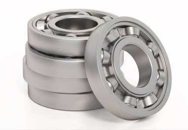 Top beyaz arka planda izole edildi. 3B illüstrasyon.