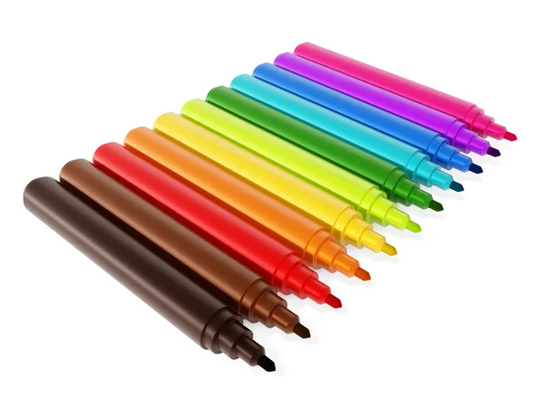 Couleur marqueur couleur stylo ensemble — Photo