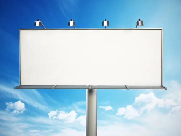 Blank billboard at the sky — Stock Photo, Image