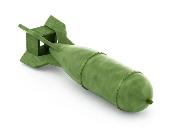 Velha bomba verde — Fotografia de Stock