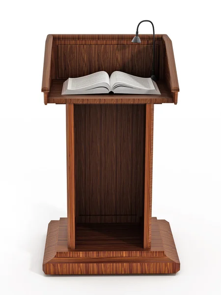 Lectern with open pages — Stock Photo, Image