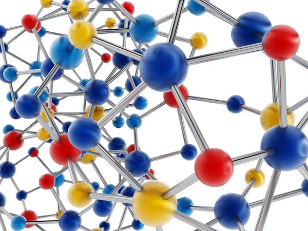 Estrutura molecular isolada — Fotografia de Stock