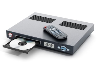 Açık yuvarlak yüzey tepsi ile Blu-ray oynatıcı