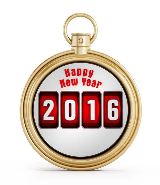 New year 2016 chronometer — Stock Photo, Image
