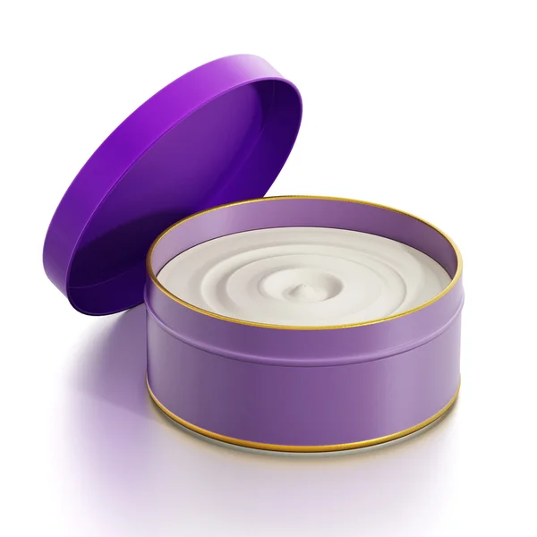 Crema hidratante en envase púrpura —  Fotos de Stock