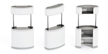 Beyaz promosyon standları