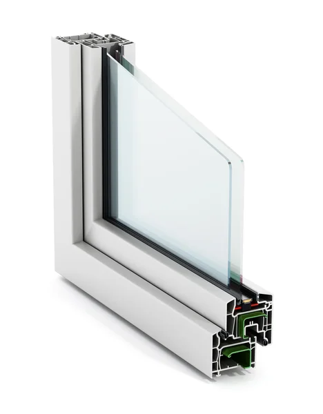 PVC window detail — Stock Photo, Image